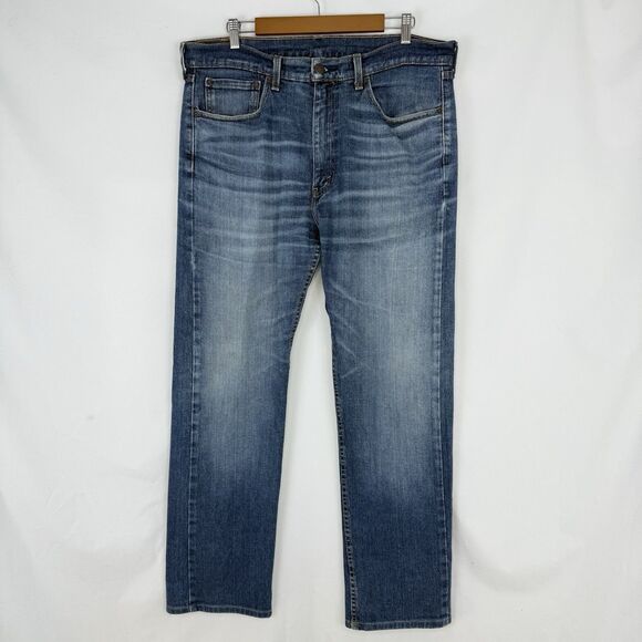 LEVIS Other - Levis 505 Mens Size 36 X 34 Blue Denim Zip Fly Jeans